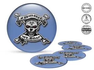 Silicone Sticker Logo Ultimate Resonance Surge Vector